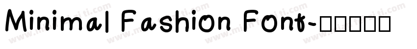 Minimal Fashion Font字体转换